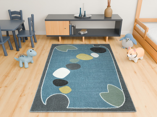 Dywan Dziecięcy Lima M043A l.blue/l.grey Niebieski Szary Jeziorko