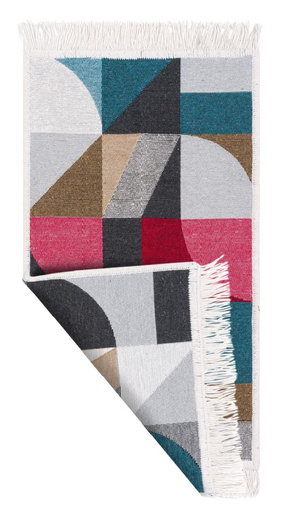 Dwustronny Dywanik Chodniczek Orient 40x70 10 Geometria Kolorowa Frędzelki