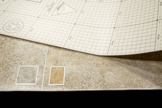 Wykładzina PCV Olympic Capri 2 Płytki Beż szerokość 3 m