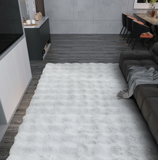 Dywan Oslo Bubble Jasny Szary Rabbit Królik