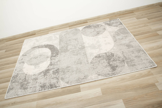 Wełniany Dywan Isfahan-M Fris Popielaty Wełna Geometryczny