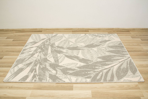 Wełniany Dywan Isfahan-M Zamio Popielaty Wełna Liście Palm