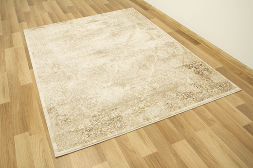 Lśniący Dywan Allora Plus 7754A l.beige Beż Krem Złoty Ornament