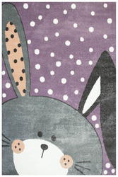 Dywan Dziecięcy Lima 1316C lila/l.grey Fiolet Szary Króliczek