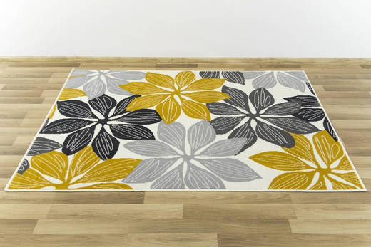 Dywan Luna 501619/89935 creme/mustard kwiaty