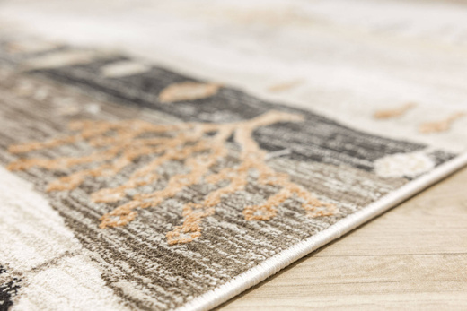 Dywan Camilla 1239 cooper/beige Pejzaż Drzewa Beż Miedziany