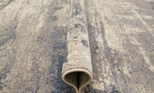 Wełniany Dywan Isfahan Abrio Beige Niebieski Beżowy Abstrakcja