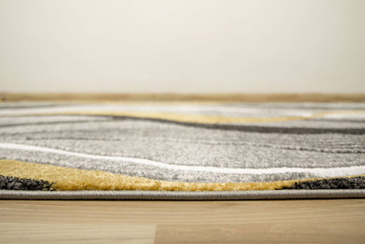 Dywan Amelia B178B grey/d.yellow Szary Żółty Wstęgi Fale