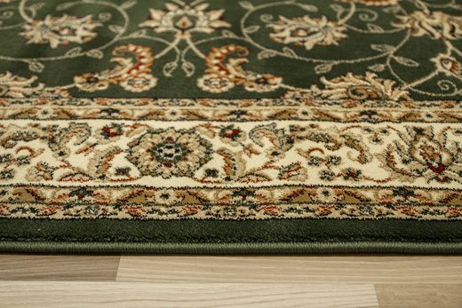 Dywan Super Rose 2338A d.green/cream Ornament Zieleń Brąz Czerwień