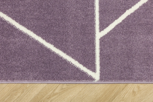 Dywan Dziecięcy Lima C877B lila/cream Fiolet Krem Trójkąty