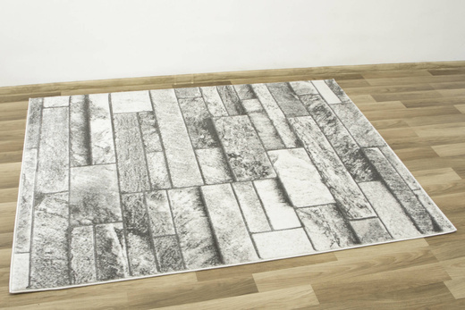 Dywan Felix 9250A l.grey/white Lśniący Szary Krem Prostokąty Marmur