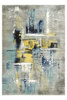 Dywan Victoria 7657A l.grey/grey Abstrakcyjny Niebieski Żółty Szary