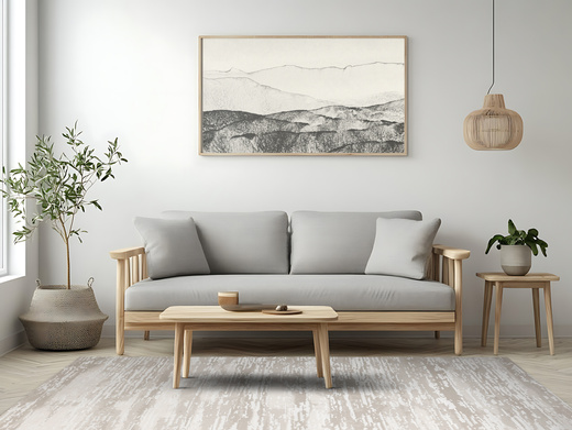 Dywan Nantes NT053A Vizon/Vizon Beż Krem Przeciany Tynk