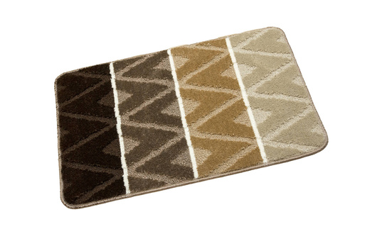 Komplet 3-częściowy Łazienkowy Palma Beige Beż Brąz Romby