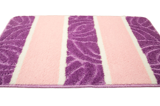 Komplet 2-częściowy Łazienkowy Murcia Pink Róż Fiolet Listki