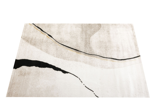 Dywan Kashmir KR143S Vizon/Black Marmur Czarny Złoty Abstrakcja