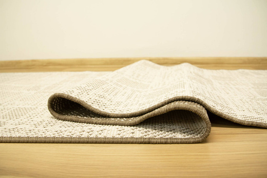 Dwustronny Sznurkowy Chodnik Brussels 205467/10210 Coffee Krem Beż szerokość 100 cm