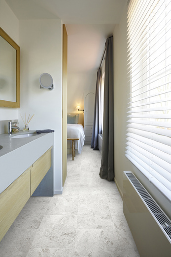 Wykładzina PCV Supertex Balmani 582 Szarobeżowe Płytki Marmur szerokość 1 m