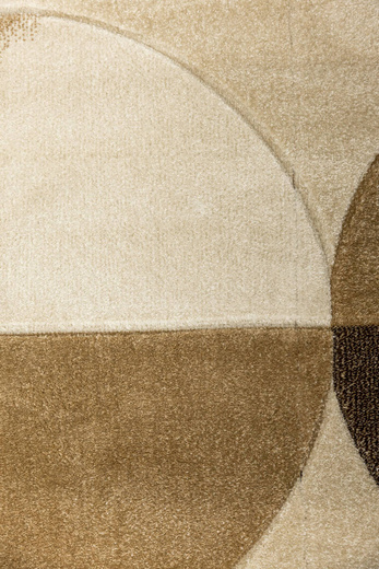 Dywan Amelia A472A cream/beige Beżowy Brązowy Półkola Marmur Drugi Gatunek