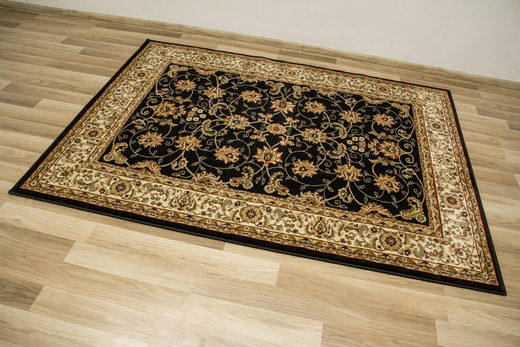 Dywan Super Rose 2338A black/cream Ornament Czarny Beż Krem