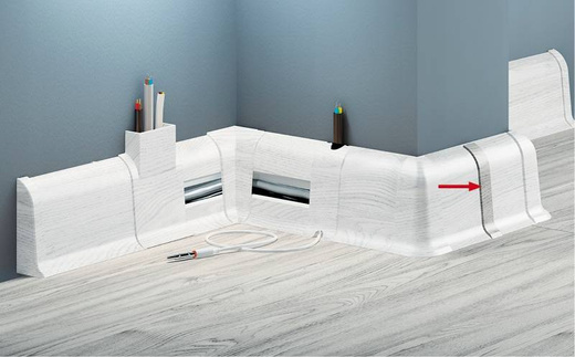 Łącznik do listwy przypodłogowej Premium Cezar 226 dąb infanti mat