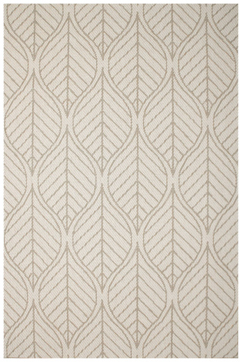 Dywan Dwustronny Sznurkowy Brussels 205647/10610 linen Jasny Beż Krem Listki Outdoor