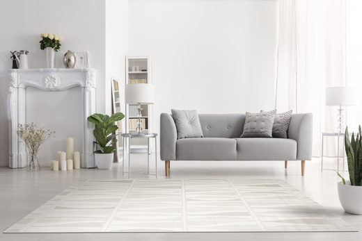 Dywan Sznurkowy Haga 04726A l.grey/cream Krem Beż Szary Fale Outdoor