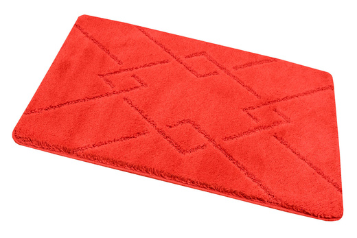 Dywanik Łazienkowy Antypoślizgowy Moreno Red Czerwony Romby