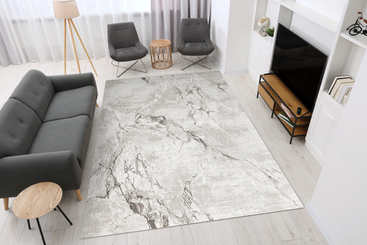 Dywan Nantes NT071A Vizon/Vizon Szarobeżowy Marmur