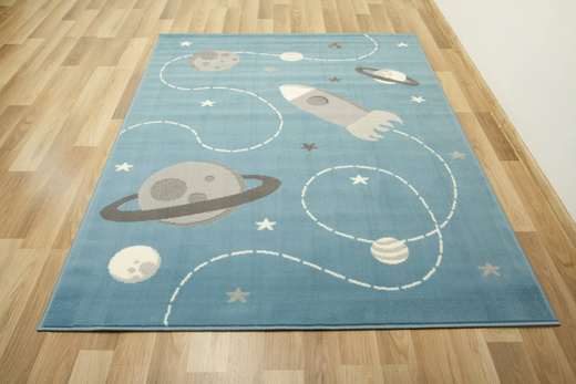 Dywan Kids 534547/95822 sky/blue Jasny Niebieski Kosmos