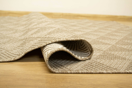 Dywan Dwustronny Sznurkowy Brussels 205740/10610 Linen Beż Krem Romby Outdoor