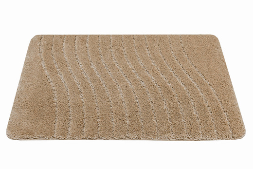 Dywanik Łazienkowy Antypoślizgowy Sara Beige Beż Fale