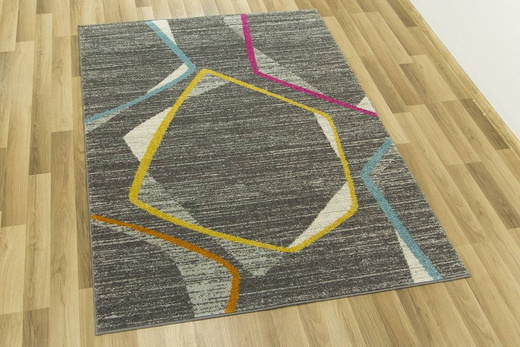 Dywan EMILY 2326A yellow/d.gri