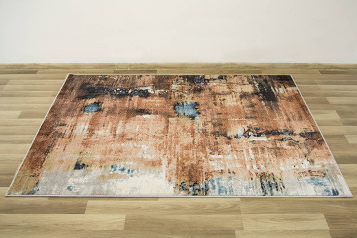 Dywan Lucca 8646A terra/l.rose Abstrakcyjny Krem Łososiowy Niebieski