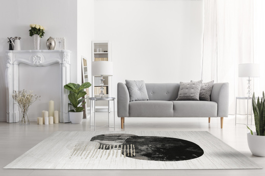 Dywan Kashmir KR107H Black/Vizon Czarny Złoty Abstrakcja