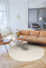 Okrągły Dywan Sznurkowy Haga 03606E cream/l.grey Krem Szary Geometria Outdoor