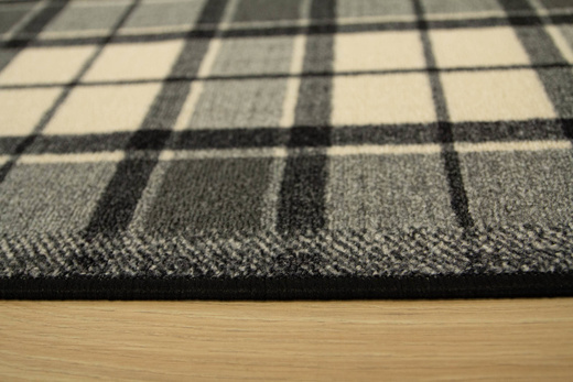 Antypoślizgowy Chodnik Grand 19 Szary Kratka szerokość 80 cm