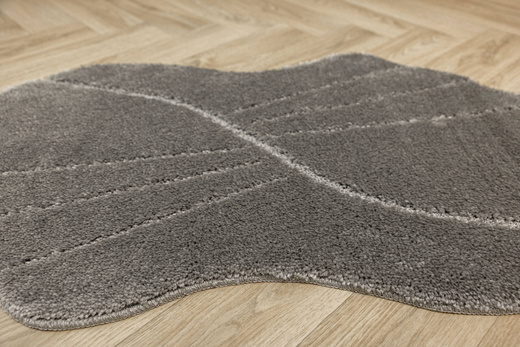 Dywanik Łazienkowy Antypoślizgowy Shell Grey Szary Muszelka