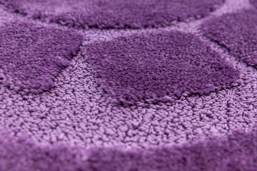 Dywanik Okrągły Łazienkowy Antypoślizgowy Ocean Fiolet