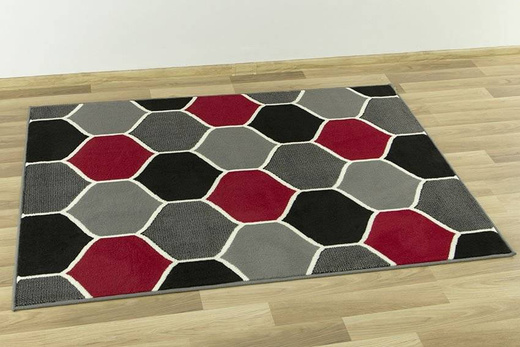 Dywan LUNA 503833/51915 grey/red