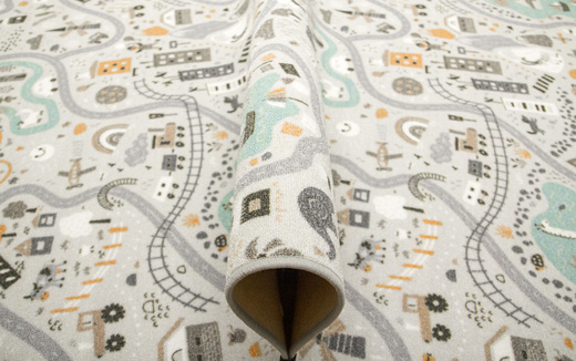 Pastelowy Dywan Dziecięcy Uliczki 04