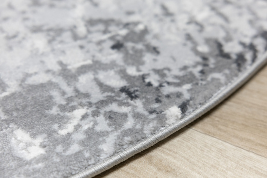 Okrągły Dywan Nantes NT041G Grey/Grey Szary Beton