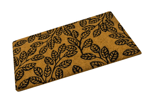 Antypoślizgowa Wycieraczka Kokosowa Retro Listki