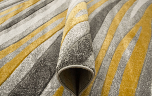 Dywan Amelia C012B grey/d.yellow Szary Żółty Fale