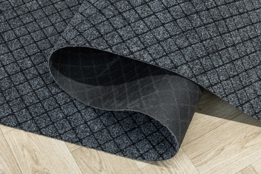 Podgumowany Chodnik Wycieraczka Lider 1402 URB Szary Romby szerokość 100 cm