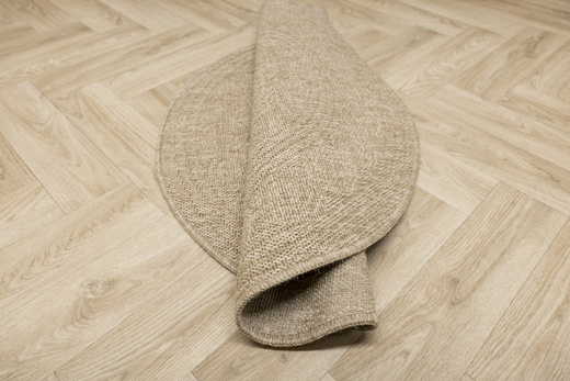 Okrągły Dywan Sznurkowy 08868A Jute Indiana Laomi Beż Rozeta Outdoor