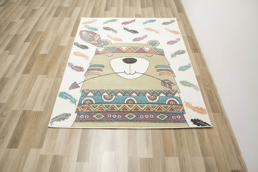 Dywan Dziecięcy Lima G760A cream/yellow Misio Indianin
