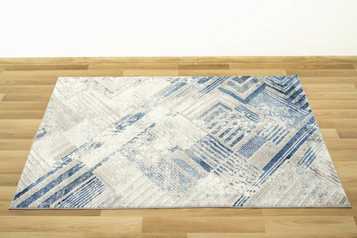 Dywan Home 354 grey/navy Szary Niebieski Paski