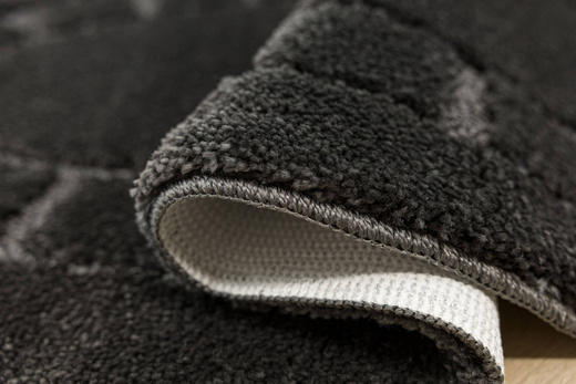 Dywanik Łazienkowy Antypoślizgowy Ocean Dark Grey Ciemny Szary Owalny