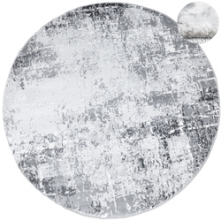 Okrągły Dywan Nantes NT041G Grey/Grey Szary Beton